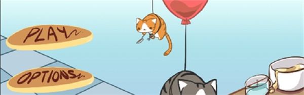 拽着气球的猫
