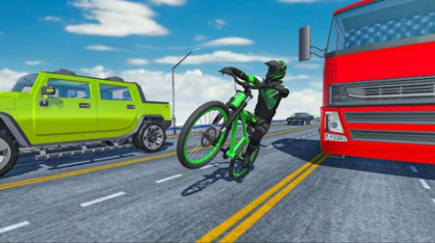 疯狂的交通自行车骑士3D安卓版